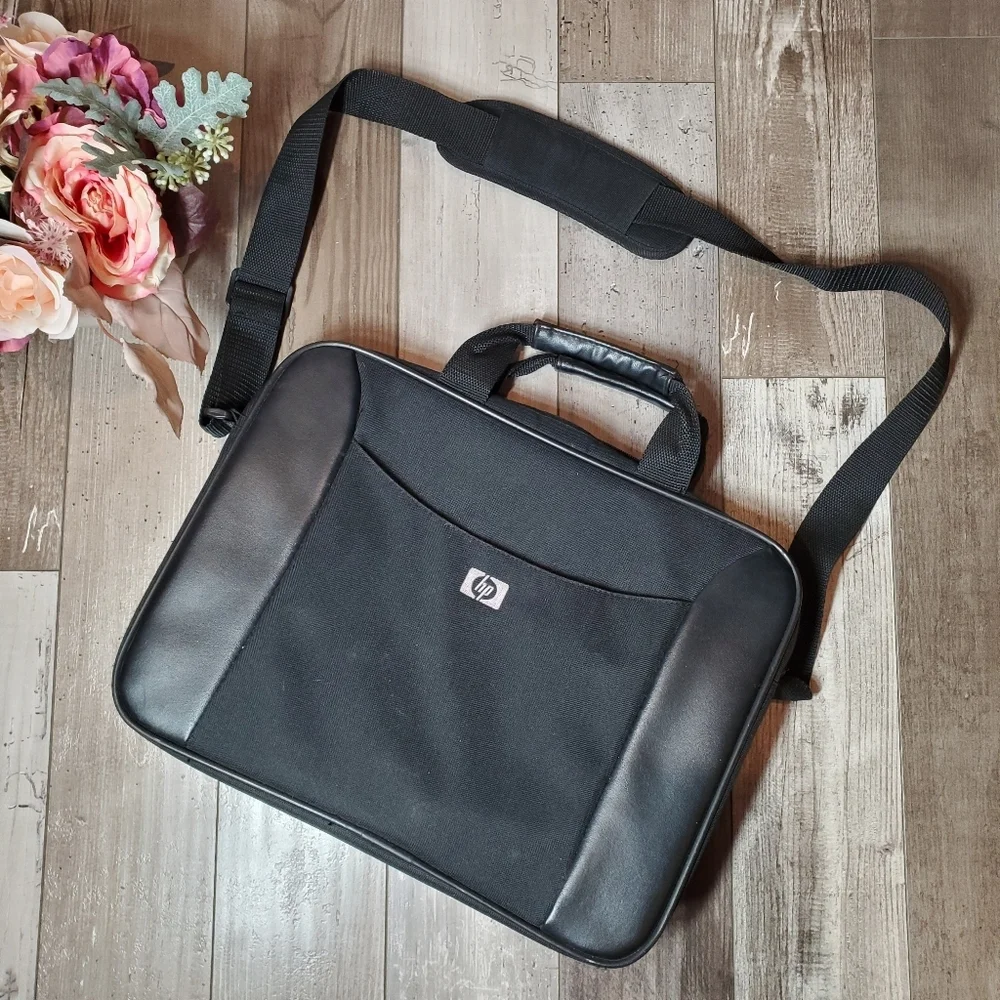 HP Laptop Bag Computer Case with Carry Strap Travel Office Business School Black